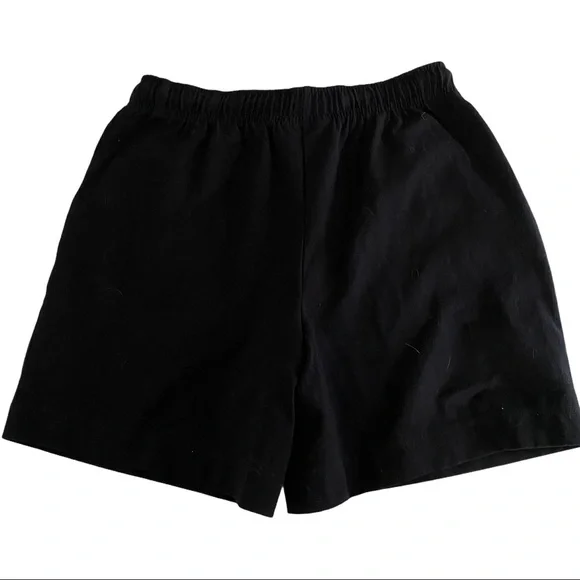 Karen Scott Sports Petites Black Stretch Shorts PM - Picture 4 of 6